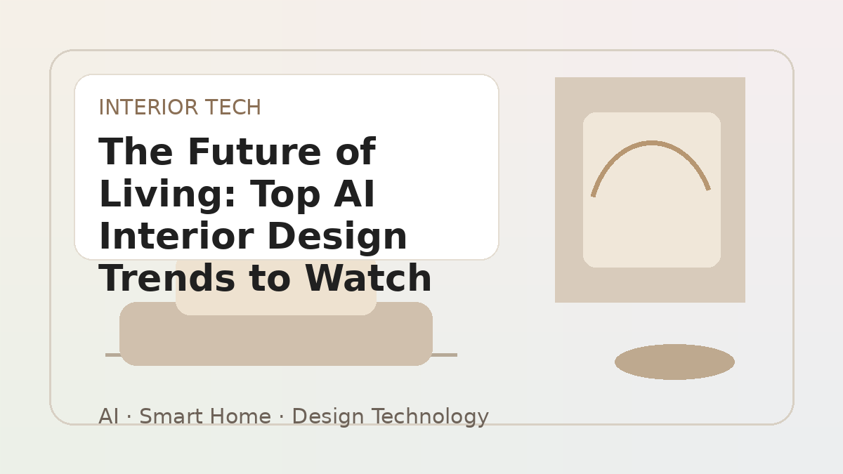 The Future of Living: Top AI Interior Design Trends to Watch in 2026