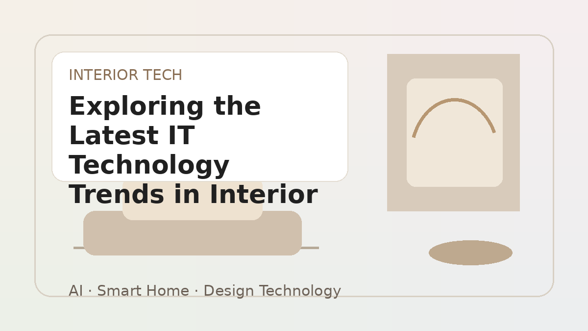 Exploring the Latest IT Technology Trends in Interior Design
